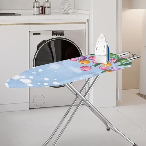 Flashideas Colorful Flowers Ironing Board Cover Universal Stretchy Stain - Image 3