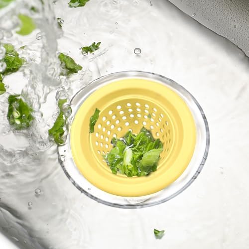 Silicone Strainer for Kitchen Sink, 2 Pack, Stainless Steel Reinforced - Image 2