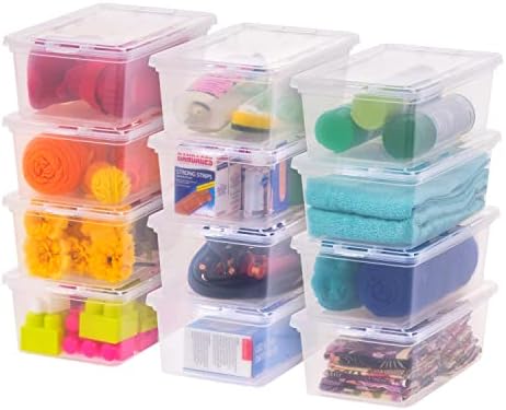 IRIS USA 12-Pack 7 Qt Storage Bins by IRISUSA