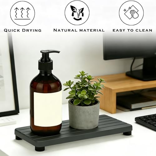 2PCS Stone Drying Tray, Water Absorbing Stone Tray - Image 6