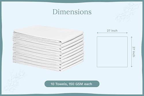Organic Cotton White Dish Towels - Image 3