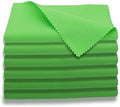 AAwipes Guitar Cloths Microfiber Green 6pcs 12"x12" Plush Polishing Cloths by AAWipes