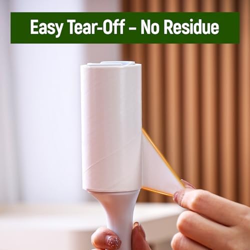 Extra Sticky Lint Roller for Pet Hair, 500 Sheets, 2 Handles - Image 4