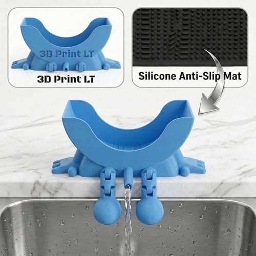 Cute Smiley Sponge Holder, Kitchen Sink Caddy - Image 4