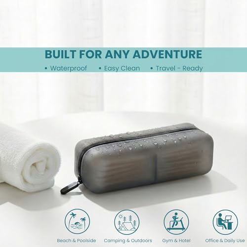 Cotton Pad Swab Travel Case, 2-in-1 Waterproof Organizer - Image 3