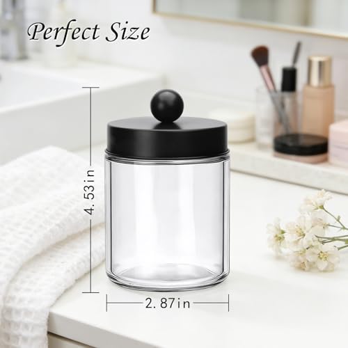 Accguan 6Pack Apothecary Jars Bathroom Vanity Storage Organizer Set - Image 2