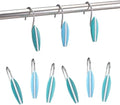 Amyhill 12 Pcs Surfboard Shower Curtain Hooks Decorative Shower Curtain Rings by Amyhill