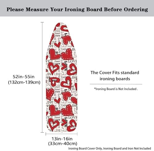 Love Heart Vintage Ironing Board Covers - Image 5
