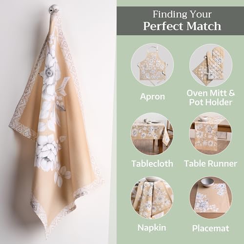 Maison d' Hermine Kitchen Towels Set of 3 Reusable 100% Cotton 27.50" x 20" - Image 5