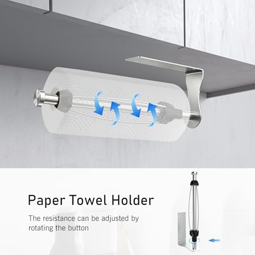 SetSail Paper Towel Holder, Paper Towel Holder Under Cabinet - Image 6