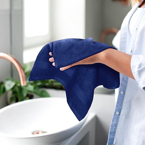 GLAMBURG Ultra Soft 6-Piece Hand Towel Set 16x28-100% Ringspun Cotton - Image 5