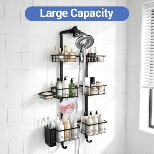 Extra Large Shower Caddy Hanging, Rust-Resistant Shower Organizer Hanging - Image 2