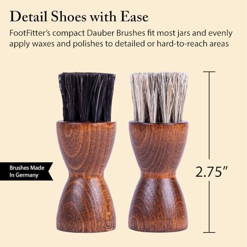 FootFitter Horsehair Pencil Dauber Two Brush Set - Image 2
