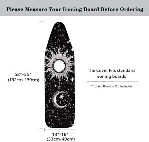 Flashideas Gothic Sun Moon Ironing Board Cover - Image 6