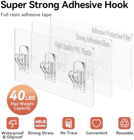YASONIC Shower Caddy Adhesive, Rustproof Shower Organizer - Image 5