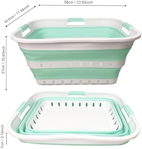 SAMMART 42L Collapsible Plastic Laundry Basket - Image 4