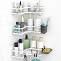 AKTECKE Corner Shower Caddy Bathroom Organizer Adhesive Shower Rack Bathtub by AKTECKE