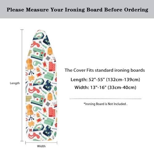 Cartoon Sewing Print Ironing Board Cover Cute Sewing Tailoring Craft Tool - Image 6