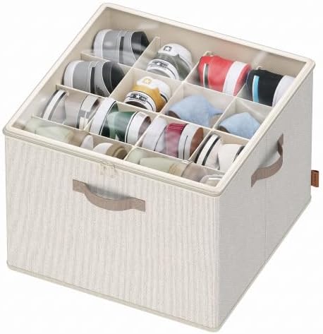 SONGMICS Shoe Organizer for Closet, Fabric Bins, Fits up to 16 Pairs by Unknown