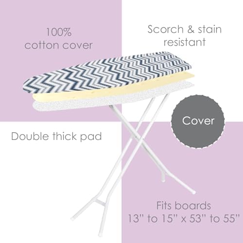 Ironing Board Cover and Pad, 100% Cotton - Image 4