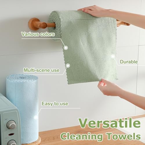Jessy Home 80 Pack Microfiber Cleaning Cloth Roll Reusable Paper Towels 12"x12" - Image 4