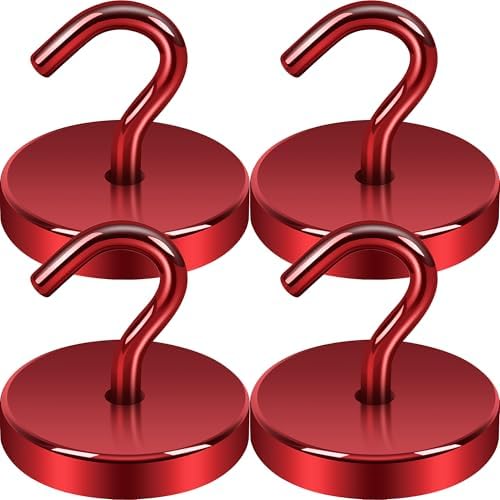 Neosmuk Magnetic Hooks for Cruise Cabins, 170lb Heavy Duty, 4 Pack by Neosmuk