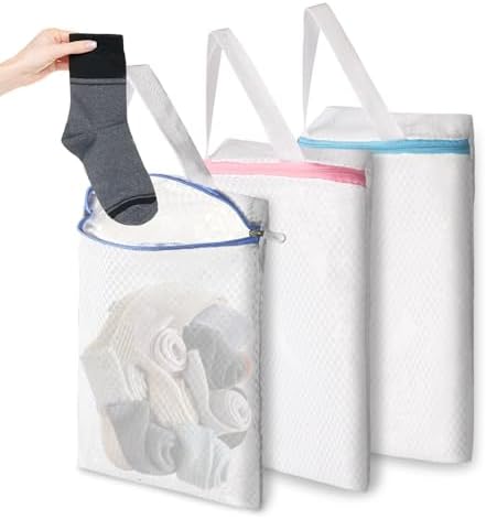 3-Pack Hanging Mesh Laundry Bags by Unknown