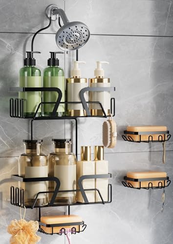DAOYA Shower Organizer, No Drilling Over Shower Head Caddy by DAOYA