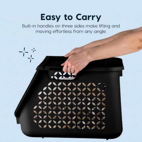 IRIS USA Laundry Basket Hamper, 40L - Image 4