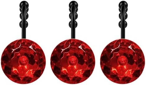 Sunlit Luxury Design Round Red Diamond Crystal Gem Bling - Image 2