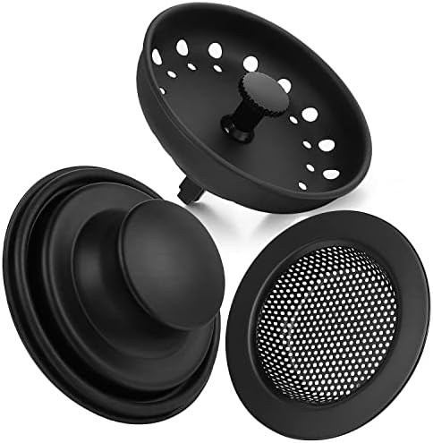 Kitchen Sink Drain Strainer 3 Pack Stainless Steel Sink Stopper, Anti-Clogging by Carry360