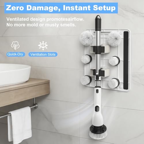 layyah Spin Scrubber Wall Mount Organizer Rack - Image 3