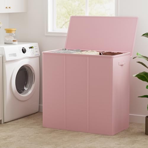 WOWLIVE 180L Laundry Hamper 3 Section, Large Laundry Basket - Image 3
