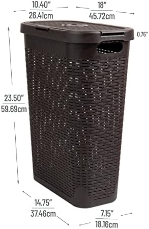 Mind Reader Slim Laundry Hamper - Image 3
