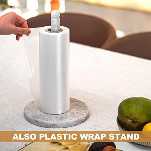 Koville African Natural Marble Paper Towel Holder Countertop, Genuine Stone - Image 7