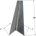 Brushed 304 Stainless Steel Corner Guards, 48" Wall Protectors, 20ga & 16ga, Available in 1/2" to 4", Multi-Pack Options (1, 2, 5, or 10) (5, 1 x 1, 20ga, No Hug Edges)