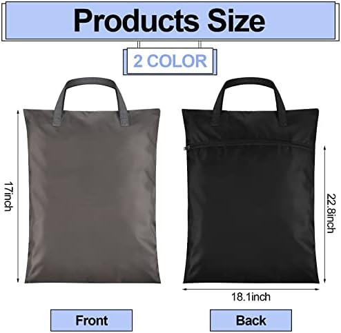 Oudain 2 Pcs Travel Laundry Bags Waterproof Dirty Clothes Bag - Image 3