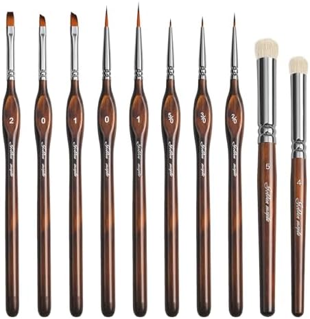 Detail Paint Brushes Dry Brushes, Watercolor & Figurine by goldenmaple