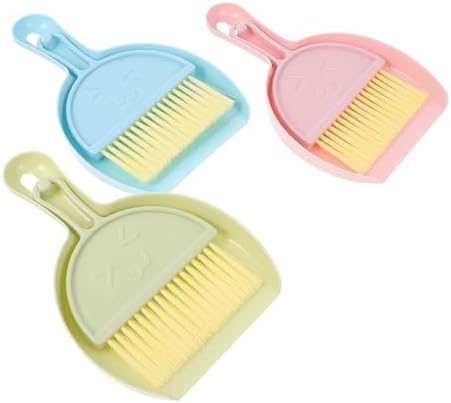 3 Sets Mini Dustpan and Brush Set by PLAFOPE