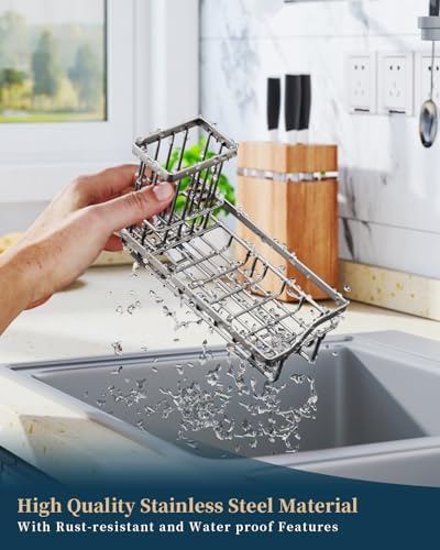 Consumest Sponge Holder for Kitchen Sink, Sink Caddy Organizer - Image 5
