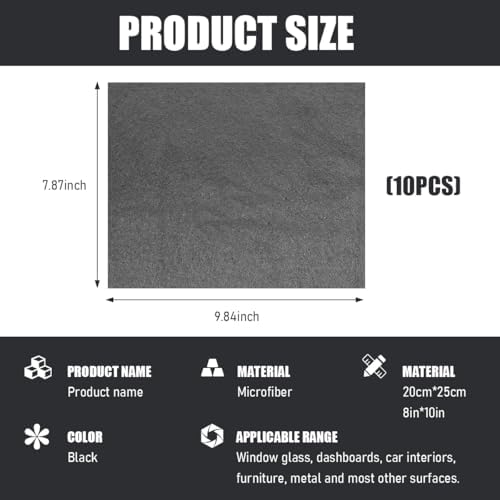 10PCS Thickened Magic Cleaning Cloth, Reusable Lint Free Cleaning Rags - Image 2