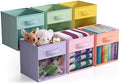 Sorbus Storage Bins with Clear Window, 6 Pack by Sorbus