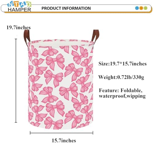 NTAOHAMPER Laundry Hamper, Laundry Basket, Baby Nursery Hamper, Waterproof - Image 6