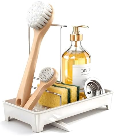 Minimalist Sink Caddy, Rustproof Sponge Holder - Image 2
