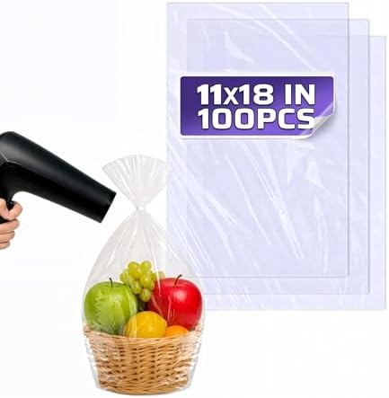 PalaYou 100 Pcs Heat Shrink Wrap Bags by PalaYou