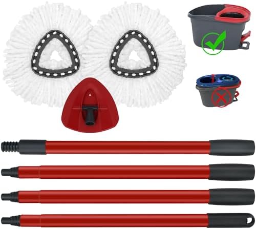 Mop Replace Heads Mop Handle and Base Replacement by GFRED