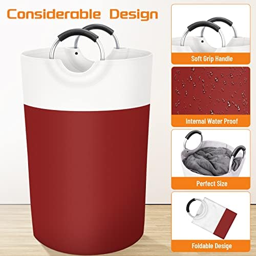 BlissTotes 115L Laundry Basket, Freestanding Collapsible Hamper - Image 3