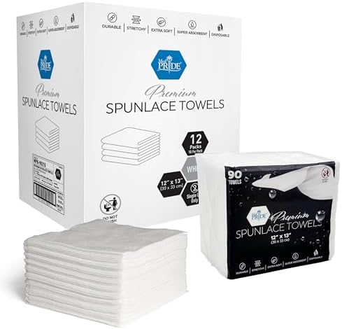 MED PRIDE Spunlace Towels 12x13 in, Latex-Free by MEDPRIDE