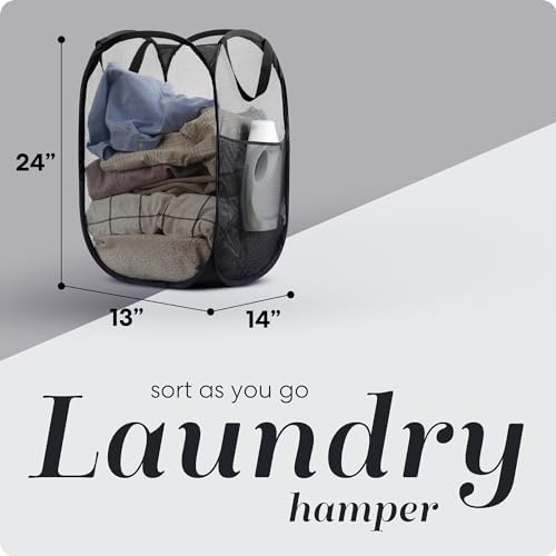 Handy Laundry Collapsible Mesh Pop-Up Hamper - Image 2