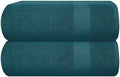 GLAMBURG Premium Cotton Oversized 2 Pack Bath Sheet 35x70-100% Pure Cotton by GLAMBURG